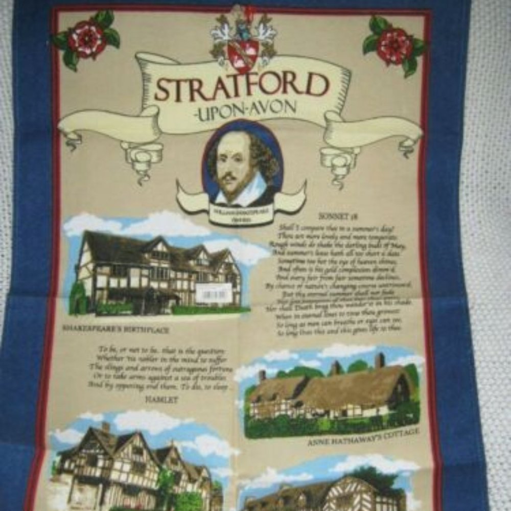 Stratford-Upon-Avon Cotton Tea Towel Ulster Weavers